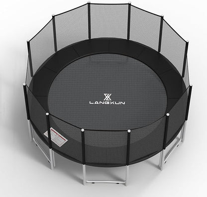 LANGXUN Universal Trampoline Repalcement Safety Pad, 8ft 10ft 12ft 14ft 15ft 16ft Waterproof