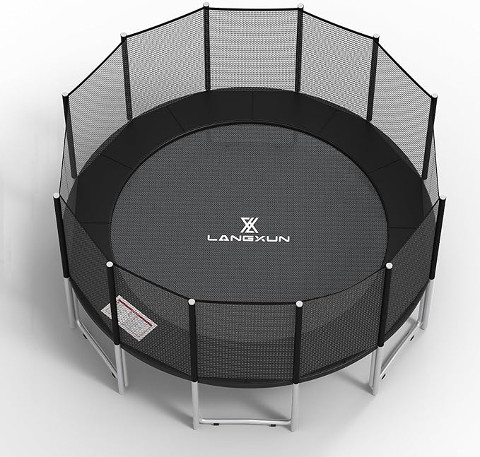 LANGXUN Universal Trampoline Repalcement Safety Pad, 8ft 10ft 12ft 14ft 15ft 16ft Waterproof