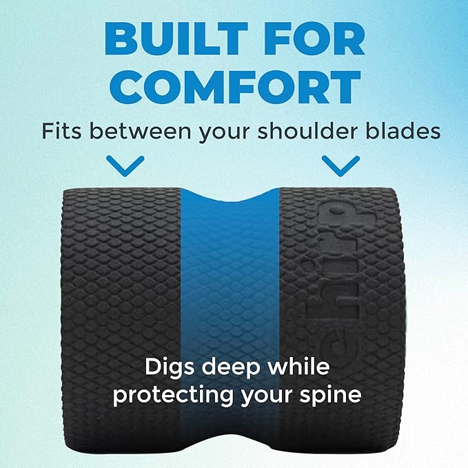 Chirp Wheel Foam Roller ??Targeted Back & Neck Relief, Lumbar Spine Stretcher, Spinal Decompression