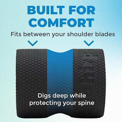 Chirp Wheel Foam Roller ??Targeted Back & Neck Relief, Lumbar Spine Stretcher, Spinal Decompression