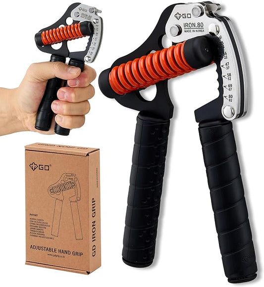 GD IRON GRIP Grip Strength Trainer Adjustable Hand Gripper Strengthener Hand Grip Exerciser Wrist