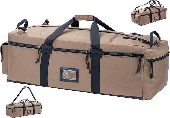 Large Military Duffle Bag Tactical Gear Load Out Bag Deployment Cargo Bag Travel Sports Equipment