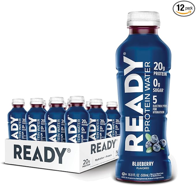 Ready® Protein Water ??20g Whey Protein Isolate, Zero Sugar, Low-Calorie Sports Drink for Hydration