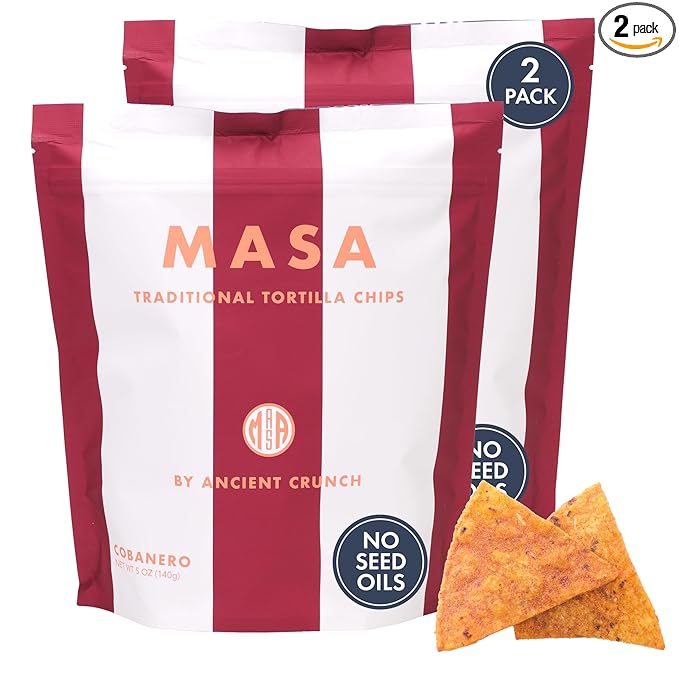 MASA Chips - Cobanero Tortilla Chips - Handmade Corn Tortillas - Spicy Chips & Snacks - Naturally