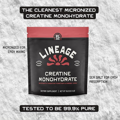 Micronized Creatine Monohydrate with Sea Salt - Micronized Creatine Powder for Training &
