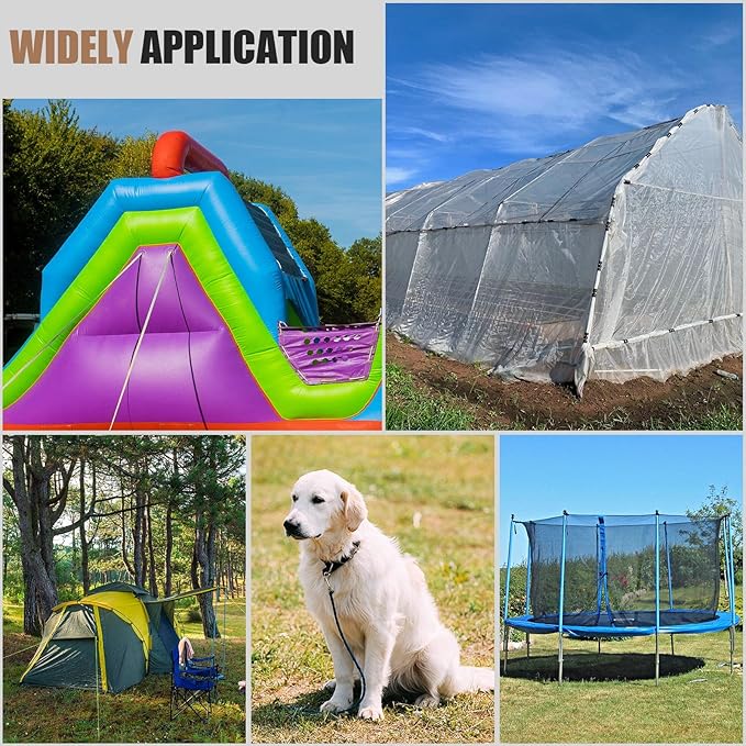 Reginary Ground Anchors Screw in Tent Stakes Heavy Duty Trampoline Anchors High Wind for Camping