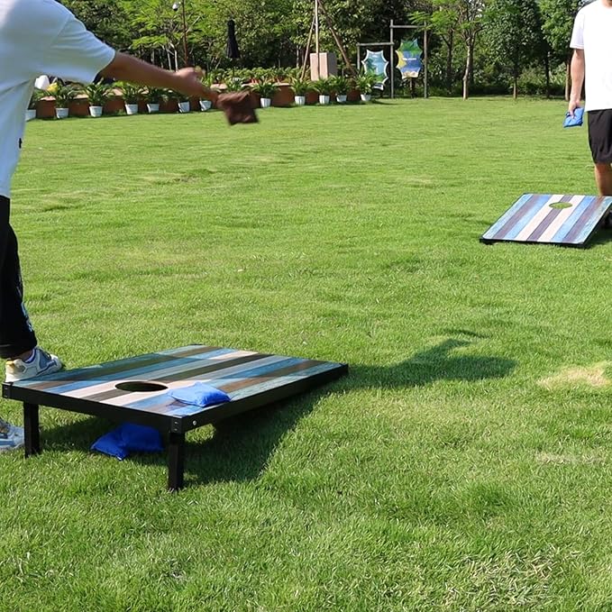 2’x3’ Cornhole Boards Set, Cornhole Outdoor Game Set - Corn Hole Toss Boards Set with 8 Cornhole