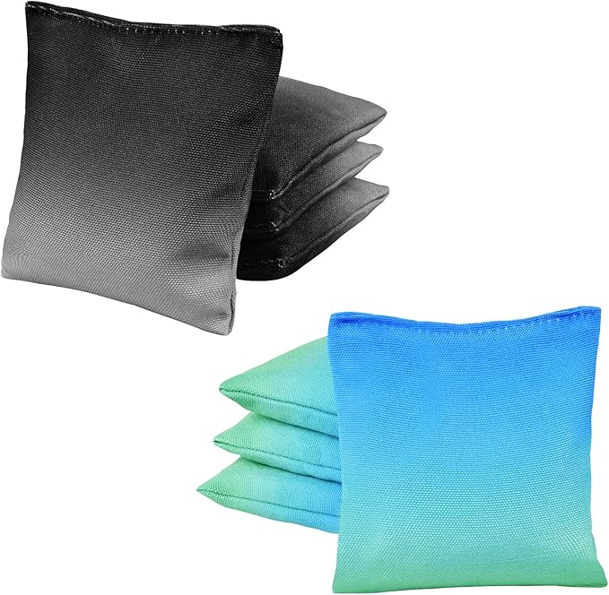 Weather Resistant Cornhole Bags, Gradient Corn Hole Bags Set of 8, Cornhole Bean Bags, Modified