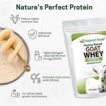 Z Natural Foods Ultra Whey Protein Isolate Powder - Pure, Unflavored, Unsweetened Whey Protein