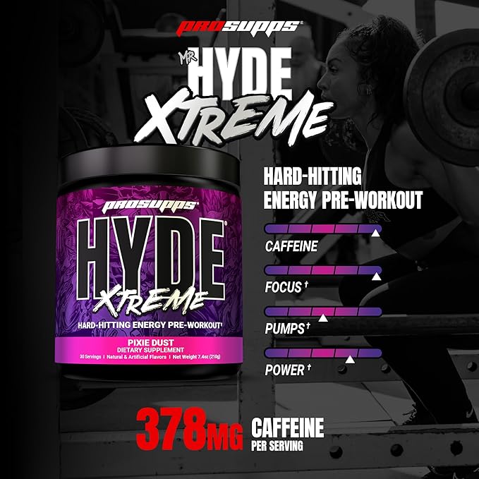 PROSUPPS Mr. Hyde Xtreme Pre Workout Powder with Creatine, Beta Alanine & Caffeine ??Extreme