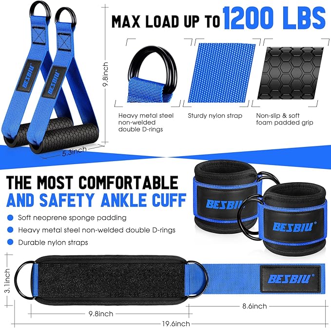 Heavy Resistance Bands for Working Out, 300lbs/360lb/420lb Exercise Bands Workout Bands with