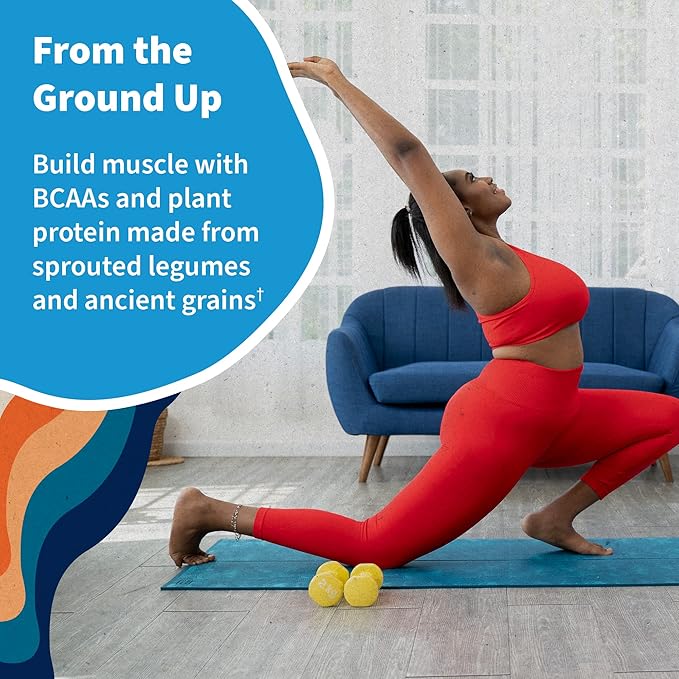 Garden of Life Protein Powder, Vegan Protein Powder, BCAA, Probiotics & Digestive Enzymes, Gluten &