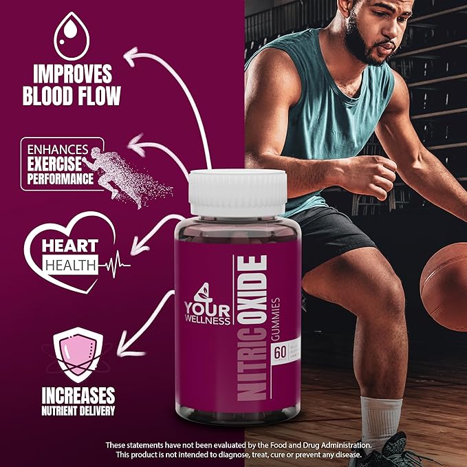 Nitric Oxide Gummies, Boosting Nitric Oxide Production and Blood Pressure, Made with Beet Root