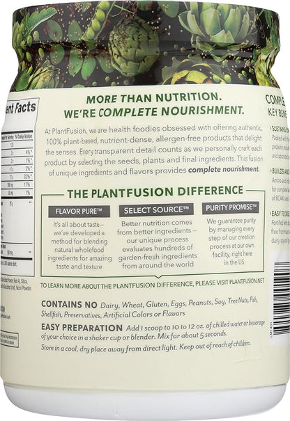 PlantFusion Complete Vegan Protein Powder - Plant Based Protein Powder With BCAAs, Digestive