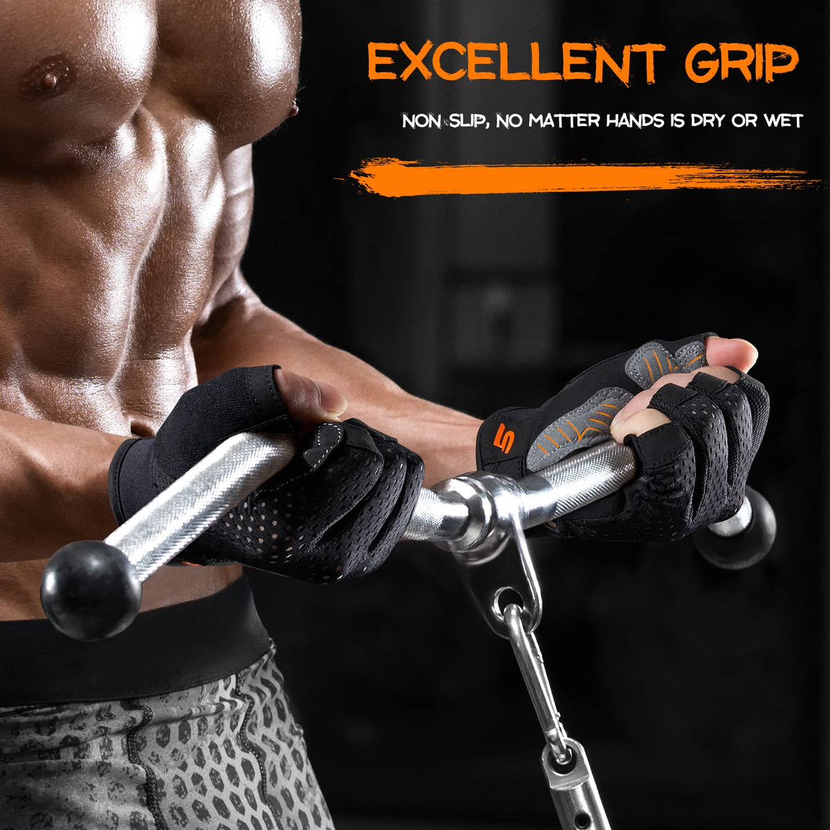 SueStar Workout Gloves - Men Women 2022, Weight Lifting Gym Gloves with Full Palm Protection
