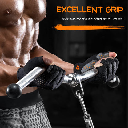 SueStar Workout Gloves - Men Women 2022, Weight Lifting Gym Gloves with Full Palm Protection