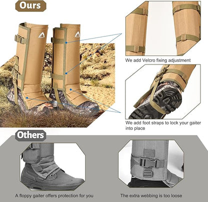 Snake Gaiters Waterproof Lower Legs Snake Guards Snake Guards Bite Protection Adjustable Snake