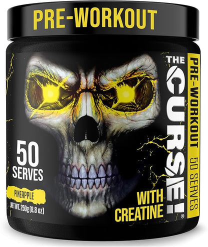 JNX SPORTS The Curse! Pre Workout Powder for Men & Women, Caffeine, Beta-Alanine, Creatine