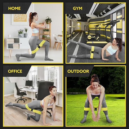 Fabric Resistance Bands for Working Out - Booty Bands for Women and Men - Exercise Bands Resistance