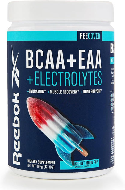 Reebok REECover Amino Acids + Electrolytes | 8g EAAs, 5g BCAAs, Hydration Matrix | Muscle Recovery