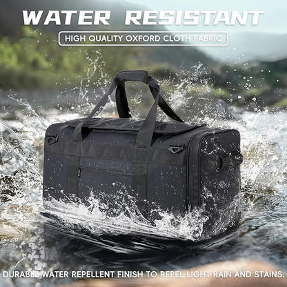 Duffle Backpack Heavy Duty Gym Bag for Men, 50L Convertible Travel Duffel Water Resistant Large