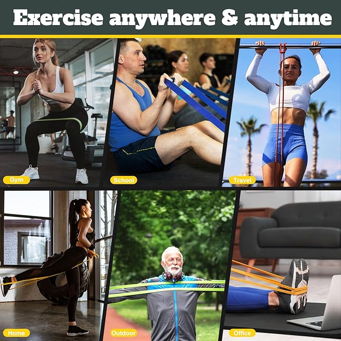 Exercise Bands Resistance Bands for Working Out,Pull Up Bands Set,at Home Workout Equipment,Workout