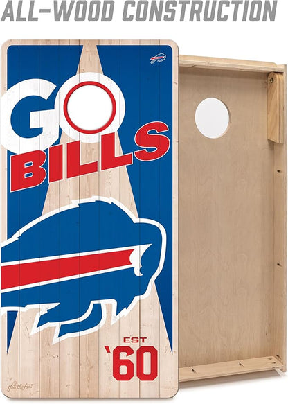 YouTheFan NFL 2’ x 4’ Professional Wood Cornhole Game