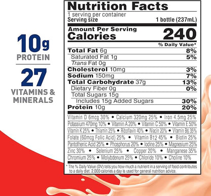 BOOST Original Ready to Drink Nutritional Drink, Creamy Strawberry, 8 fl oz (Pack of 24)