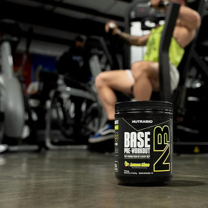 NutraBio Base Pre-Workout Powder 200mg Caffeine, Sustained Energy, Focus, Endurance, Pump, Sugar