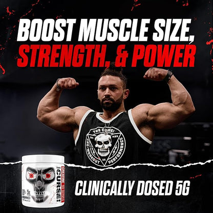 JNX SPORTS The Curse! Creatine Monohydrate Powder 60 Servings | Pure Micronized Creatine 5g Per