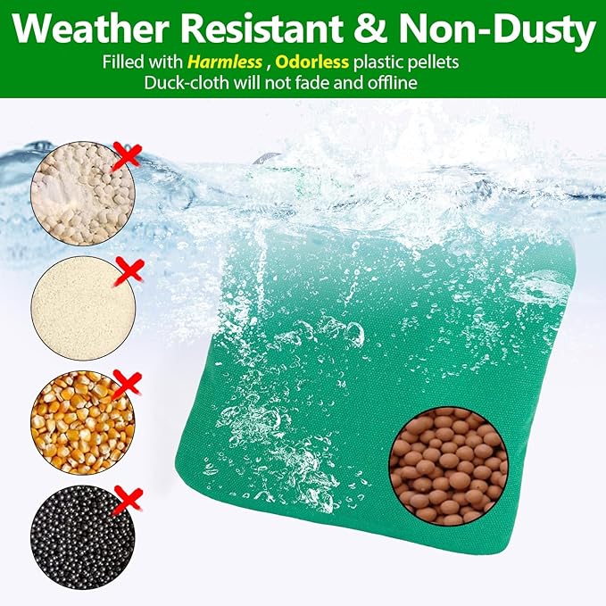 EunHo Cornhole Bags Set of 8 Regulation Size & Weight Corn Hole Bean Bags Official Professional All