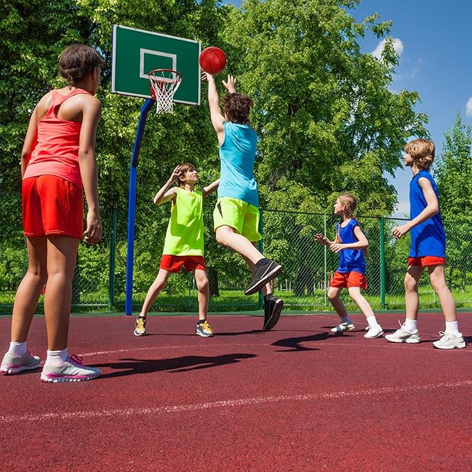 8 Pack Mini Basketballs, 7" Small Pool Basketball with Pump, Inflatable PVC Basketball Hoop Indoor