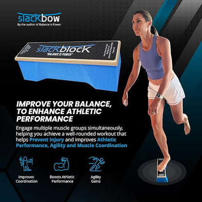 SlackBlock Athletic Balance Trainer – Improve Balance, Stability, and Athletic Performance