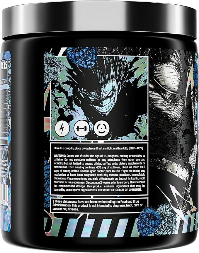 Outrage Ultra HIGH STIM Pre-Workout Powder for Men | 400mg Caffeine, L-Citrulline, Beta-Alanine