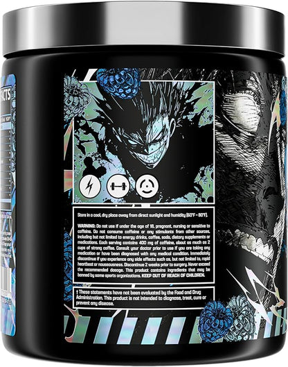 Outrage Ultra HIGH STIM Pre-Workout Powder for Men | 400mg Caffeine, L-Citrulline, Beta-Alanine