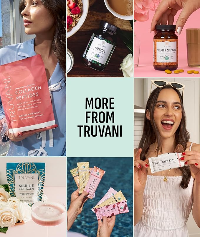 Truvani Vegan Pea Protein Powder | Mint Chocolate | 20g Organic Plant Based Protein | 1 Serving |