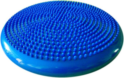 AppleRound Inflated Wobble Cushion with Hand Pump, Air Stability Board (Extra Thick), Core Balance