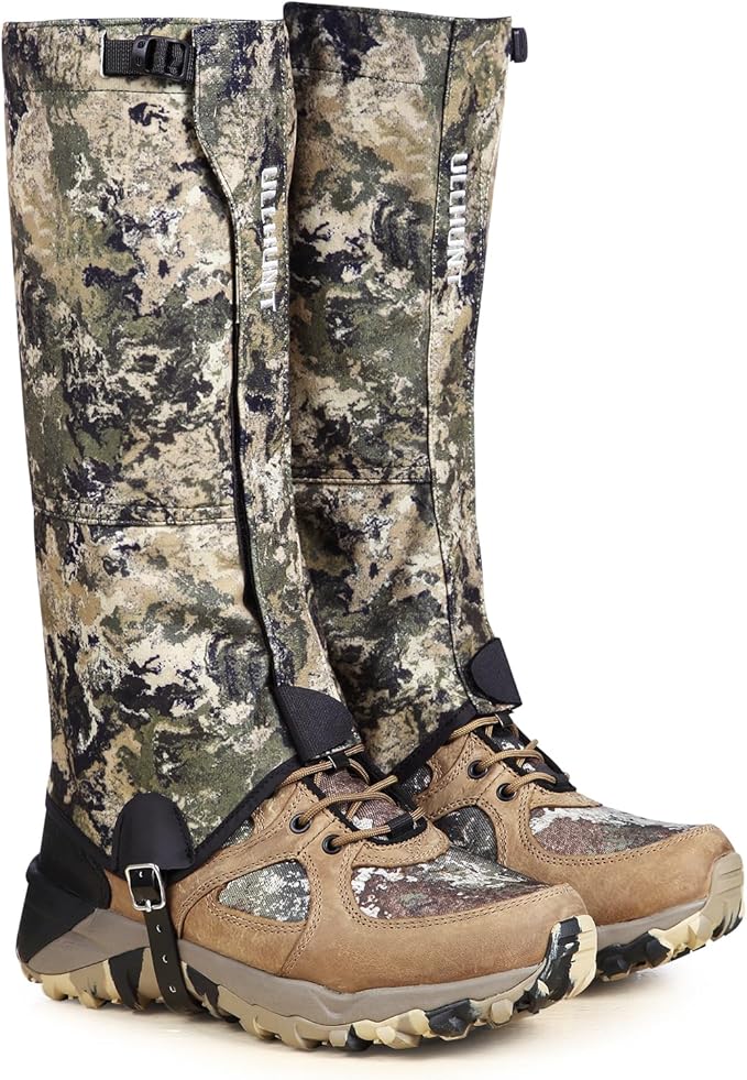 QOGIR Hunting Gaiters Boot Gaiters, Durable Leg Gaiters for Hunting, Waterproof Hiking Gaiters