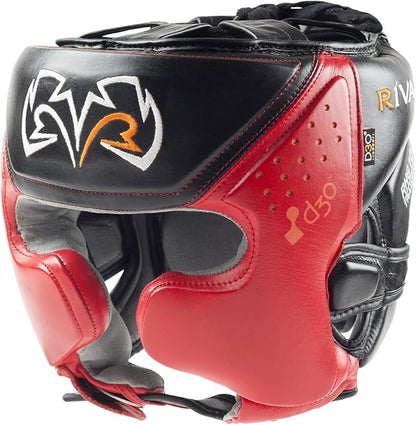 RIVAL Boxing RHG10 Intelli-Shock Headgear, D3O Front and Side Padding, Hook and Loop Back