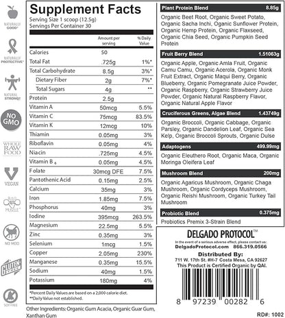 SlimPlant Pro - All Natural Superfood Protein Powder w/ 35 Vitamins, Minerals, and Whole