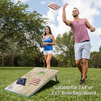 GSE Games & Sports Expert Set of 8 Premium Weather Resistant Cornhole Bags. Regulation Size and