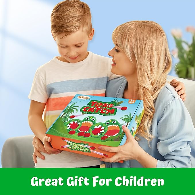 Big Dinosaur Toss and Catch Ball Set, Catch Game Outdoor Toys for Kids and Toddler, Backyard Lawn