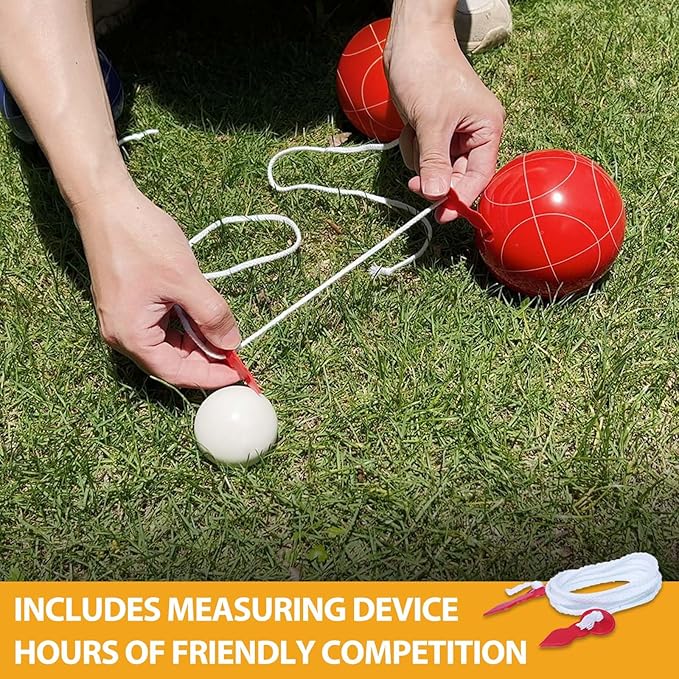 Professional Grade 107mm Bocce Ball Game Set Regulation Size and Weight 920g for Official