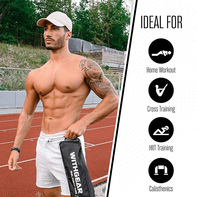 Push Up Bar ??Folding Dip Bar for Home Workout, Lightweight & Portable Strength Training Equipment