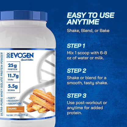 Evogen Isoject - Whey Protein Isolate | Ultra-Pure Whey Protein Powder with Ignitor Enzymes, BCAAs