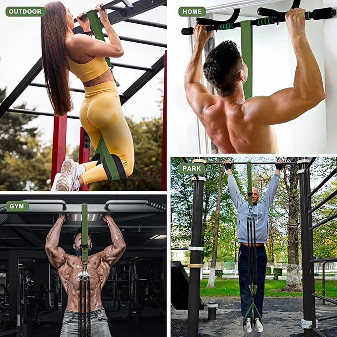 HPYGN Pull Up Assistance Bands, Heavy Duty Resistance Band for Pull Up Bar, Adjustable Weight/Size