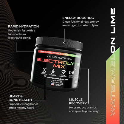 Electrolytes Powder No Sugar- Zero Calorie Hydration Powder | Sugar Free Electrolytes for Fasting