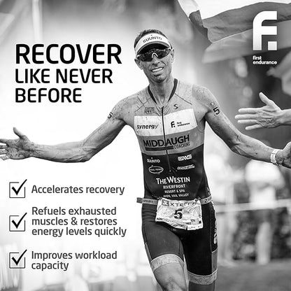 FIRST ENDURANCE Ultragen Workout Recovery Drink Powder, Protein Mix, Boosts Energy, Accelerates