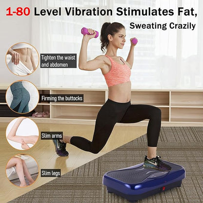 Whole Body Vibration Plate Exercise Machine ??Power Vibrating Plate for Lymphatic Drainage Weight