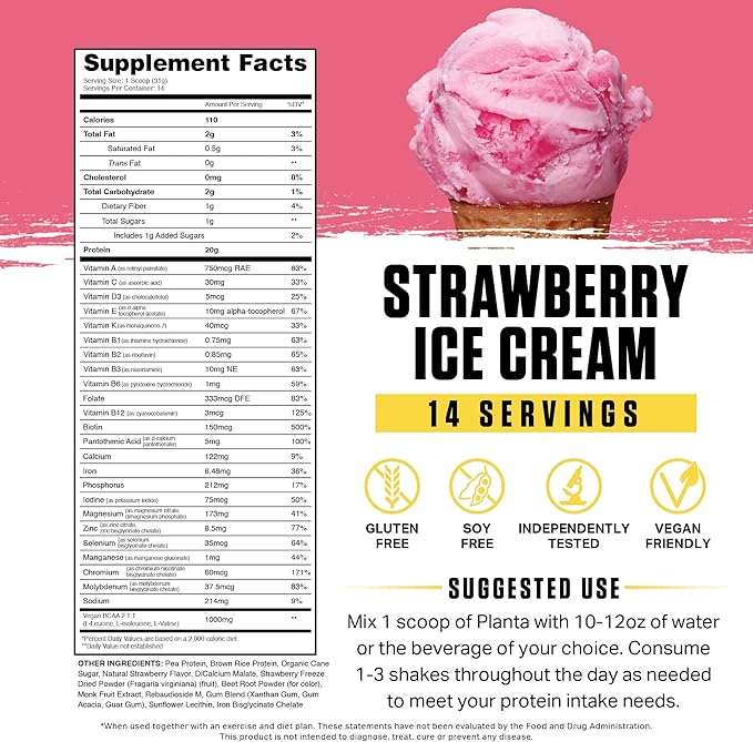 Ambrosia Planta - Premium Plant-Based Protein | Vegan & Keto Friendly | Gourmet Flavors with No